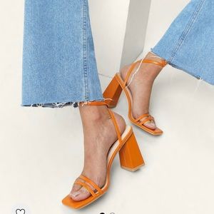 Nasty gal orange heels